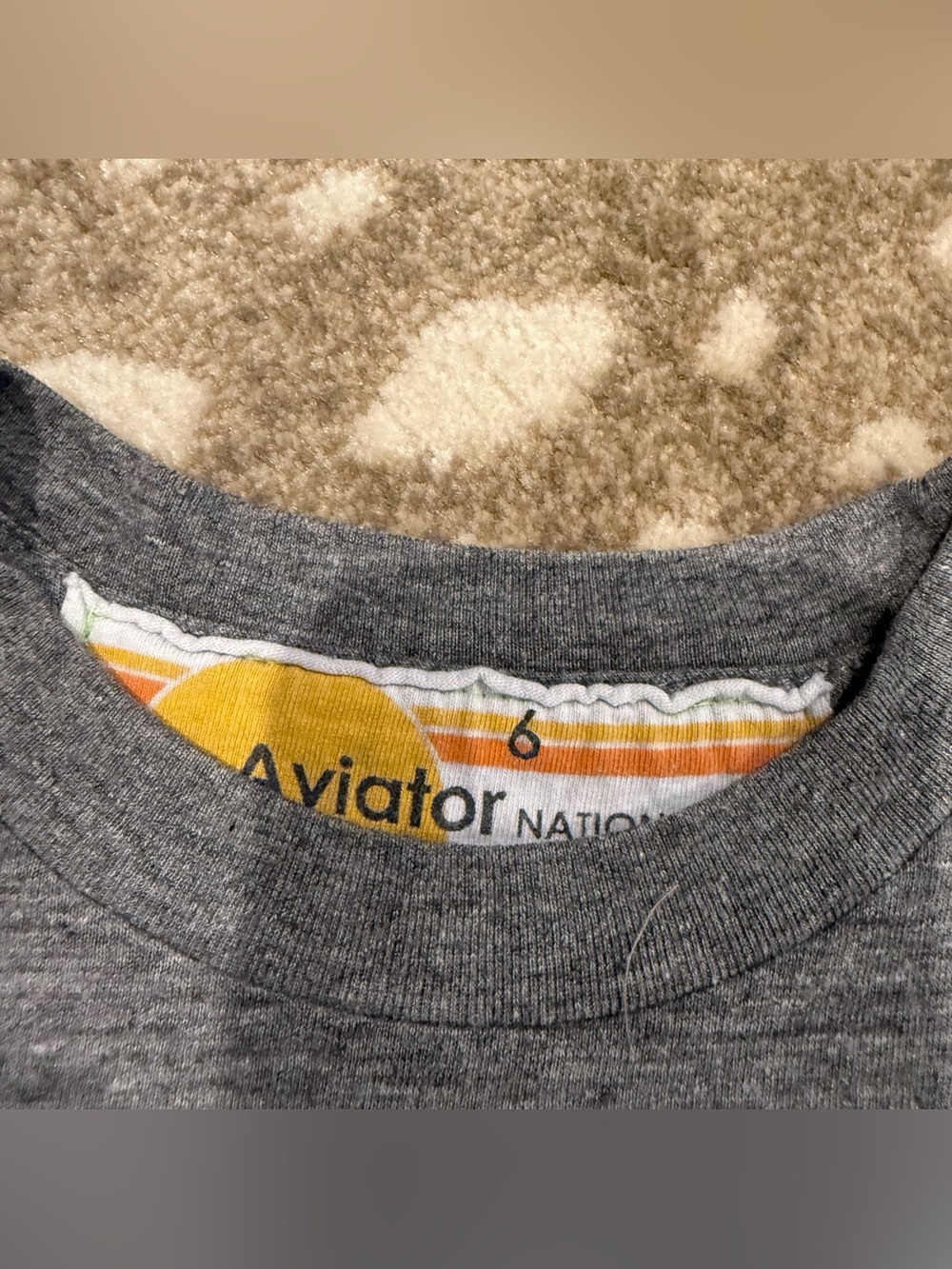 Boys Bundle (3) Aviator Nation Kids' Grey Graphic Tees. Size 6 - Picture 7 of 11
